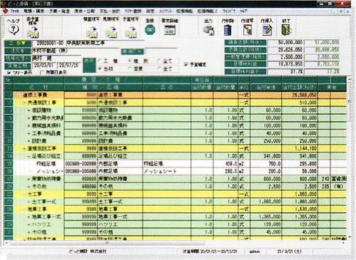 工事原価管理システムどっと原価 測量用品専門店のオフサイト